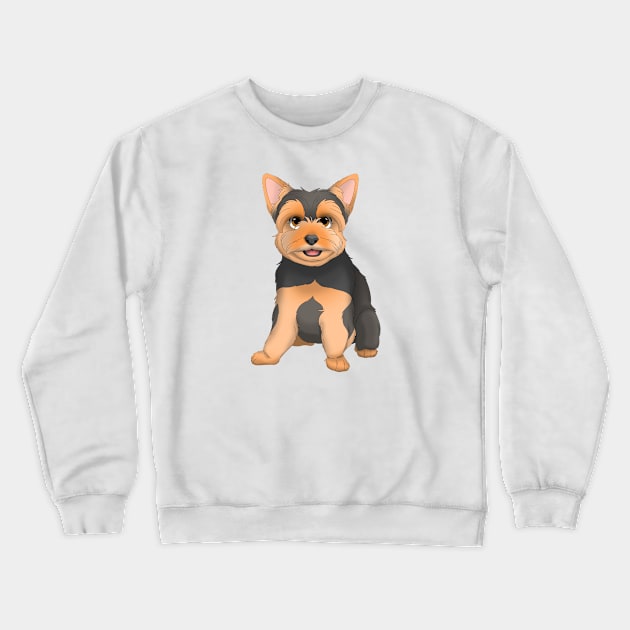 Yorkshire Terrier Dog Crewneck Sweatshirt by millersye